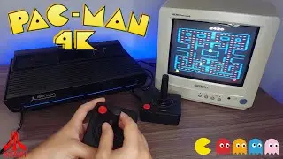Pac-Man 4K (Homebrew) - Atari 2600 Gameplay - CRT