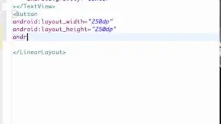 Android Application Development Tutorial   7   Creating A Button in XML and Adding an ID