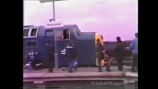 55009 on Deltic Cumbrian 14/11/1981 dep Doncaster