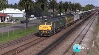SSR Diesel Locomotives RL304, G513 & CLP12 (Casper) - Empty Grain Wagons - October 2020
