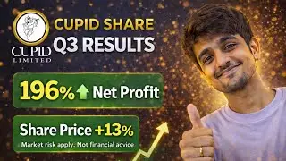 Cupid share latest news | Cupid Share Q3 Results 🔥 196% Profit Jump | Share Price +13% | Big News | 