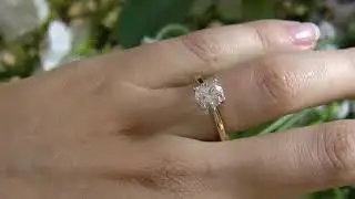 DR080 Lab Grown Solitaire Diamond Engagement Ring