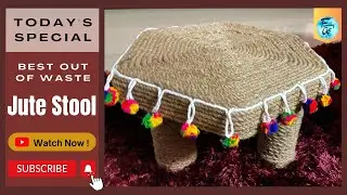 DIY Stool with Jute Rope | Home Decor Ideas | Best Out Of Waste