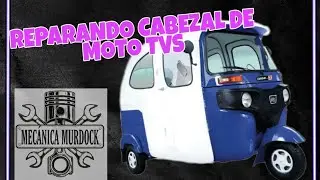 DANDO ARRANQUE A UNA MOTO TVS POR FALTA DE COMPRESIÓN