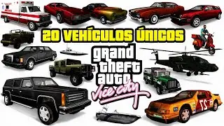 20 VEH&Iacute;CULOS &Uacute;NICOS EN GTA VICE CITY