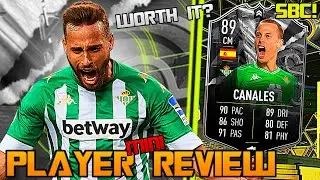 FIFA 22 89 SHOWDOWN SERGIO CANALES PLAYER REVIEW! MINI-REVIEW SERIES! FIFA 22 ULTIMATE TEAM