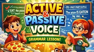 درس active and passive voiseلسنوات الرابعة متوسط💯/مع أمثلة للفهم الجيد💪🧑‍🎓👩‍🎓