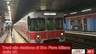 Treni alla stazione di Rho Fiera Milano della 🔴 M1