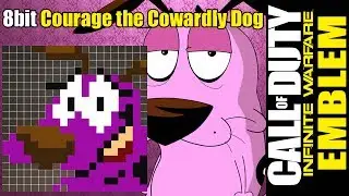 8bit Courage the Cowardly Dog Emblem Tutorial Infinite Warfare by ANAL