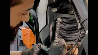Radiator Guard Installation For 2025 KTM 390 ADVENTURE S/X