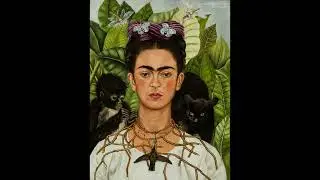 Self-Portrait with Thorn Necklace and Hummingbird by Frida Kahlo