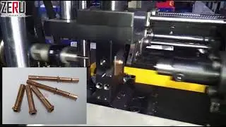 Automatic double-head pipe end machine: copper pipe flaring, convex ring