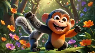 Six Silly Monkeys Swinging So High | Counting & Jungle Action Song for Kids | Nursery Rhymes