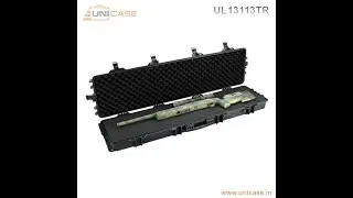 Heavy duty long gun rifle hard plastic pelican carry case from unicase