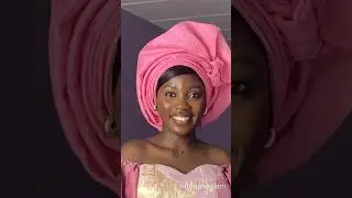 How to tie gele for beginners #gele #headwrap #shorts