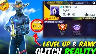 Free Fire New LEVEL UP GLITCH 😱 || BR RANK 