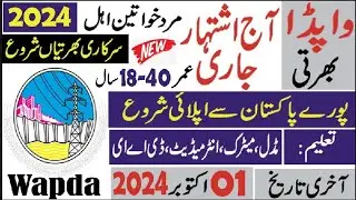 wapda jobs 2024|jobinformationpk|pakistan jobs