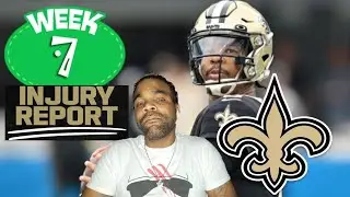 Saints Week 7 Injury Report #saints #saintsnation #neworleanssaints #whodat #whodatnation #4k