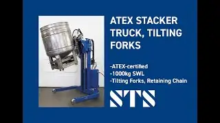ATEX Stacker Truck , Tilting Forks & Load Cell Option (STP07-FAC02-LC-Ex)