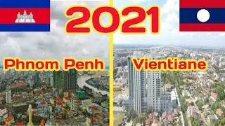 Amazing_Phnom Penh🇰🇭 Vs 🇱🇦 Vientiane_Asean Skyline 2021