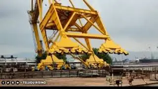Crane accident in Vizag Shipyard