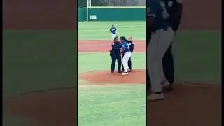 Baseball player arrested on the field #fyp, #viral, #foryou, #trending #tiktok