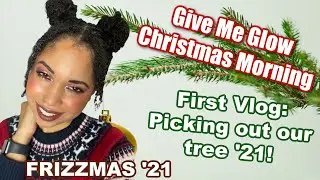 Give Me Glow Christmas Morning Palette! + FIRST VLOG! GETTING OUR TREE! FRIZZMAS DAY 16!