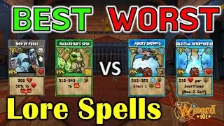 Wizard101 - Best VS Worst Lore Spells!