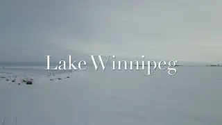 Gimli, Manitoba - Winter at Lake Winnipeg - 4k Drone Footage