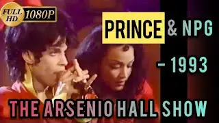 Prince on The Arsenio Hall Show (1993) with Mayte & NPG​⁠ @duane.PrinceDMSR