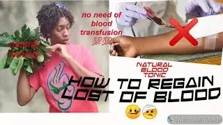 Home Remedy For Natural Blood Tonic💯