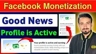 Good News 🥰 Your Profile is active and Earnings | Facebook Your Page is active and Earning