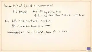 Indirect Proof - Informal Introduction
