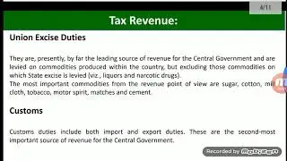Sources of Public Revenue in India