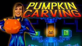 Zero Suit Samus Carves a Pumpkin: Halloween Stream (Part 1)