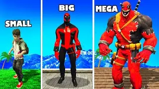SMALLEST to BIGGEST DEADPOOL in GTA 5!