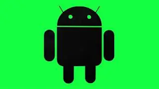 Android Black Green Screen Logo Loop Chroma Animation