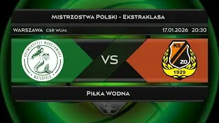 Ekstraklasa Piłki Wodnej - Nekera AZS Uniwersytet Warszawski - KSZO Ostrowiec Św.