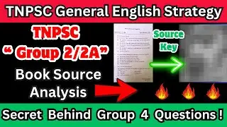 TNPSC General English Book Source | Group 2 2A Analysis 2025 | Quick Learning 4 All | Full Strategy