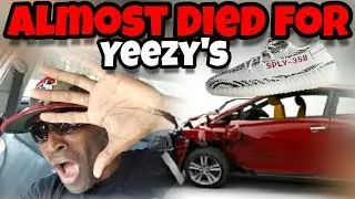I ALMOST DIED TWICE FOR YEEZY ZEBRAS WTF SMH!!!