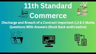 TN 11th Commerce Discharge and Breach of a Contract Important 2,3 & 5 Marks Questions With Answers