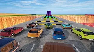 Cars vs 100 Speed Bumps #8– BeamNG.Drive