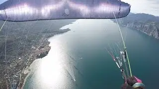 Deep spiral practice at Lake Garda Italy - Ozone Rush4