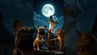🌞🐶 &ldquo;Frenchie, Rabbit & the Scared Kitty &ndash; A Heartwarming Friendship Story!&rdquo; | #shorts #ai