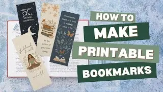 Make Pretty Printable Double-Sided Bookmarks in Minutes