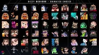 Animated Emotes - Dizzy Designs