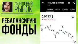 Ребалансирую портфель из фондов ETF: сокращаем TGLD, TEUR, наращиваем AKEU, VTBE, TECH, AKSP, VTBA💲💸