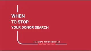 Microsite Snippet Series: When to Stop Your Donor Search