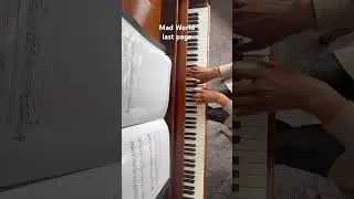 Grade 3 Trinity piano exam Mad World last page #grade3exam #piano #trinity