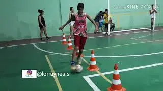 Treino Futsal feminino .Trabalhando condução e Finalização.